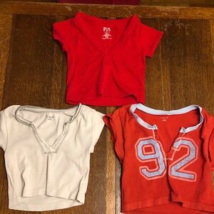 5 Pac Sun style Super Cute cropTops $40